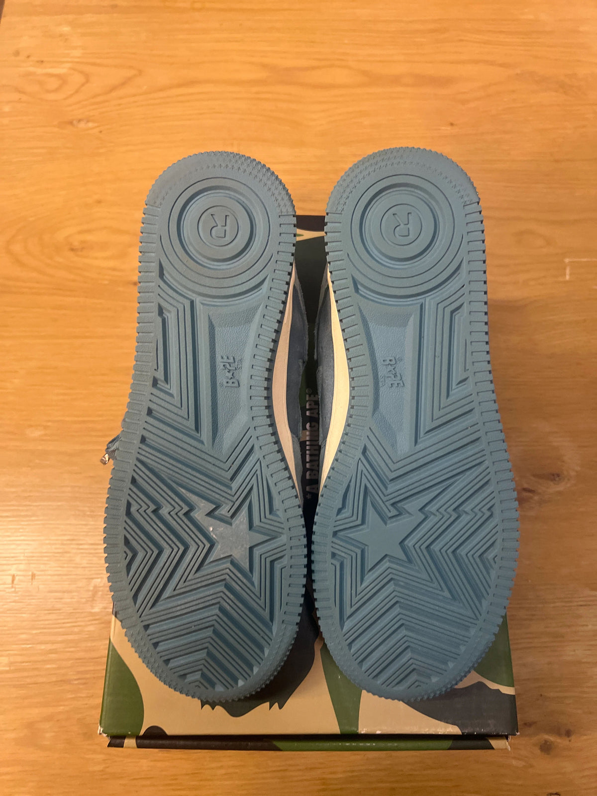Bape Bapesta Low M2 Blue Suede - Pre-Owned