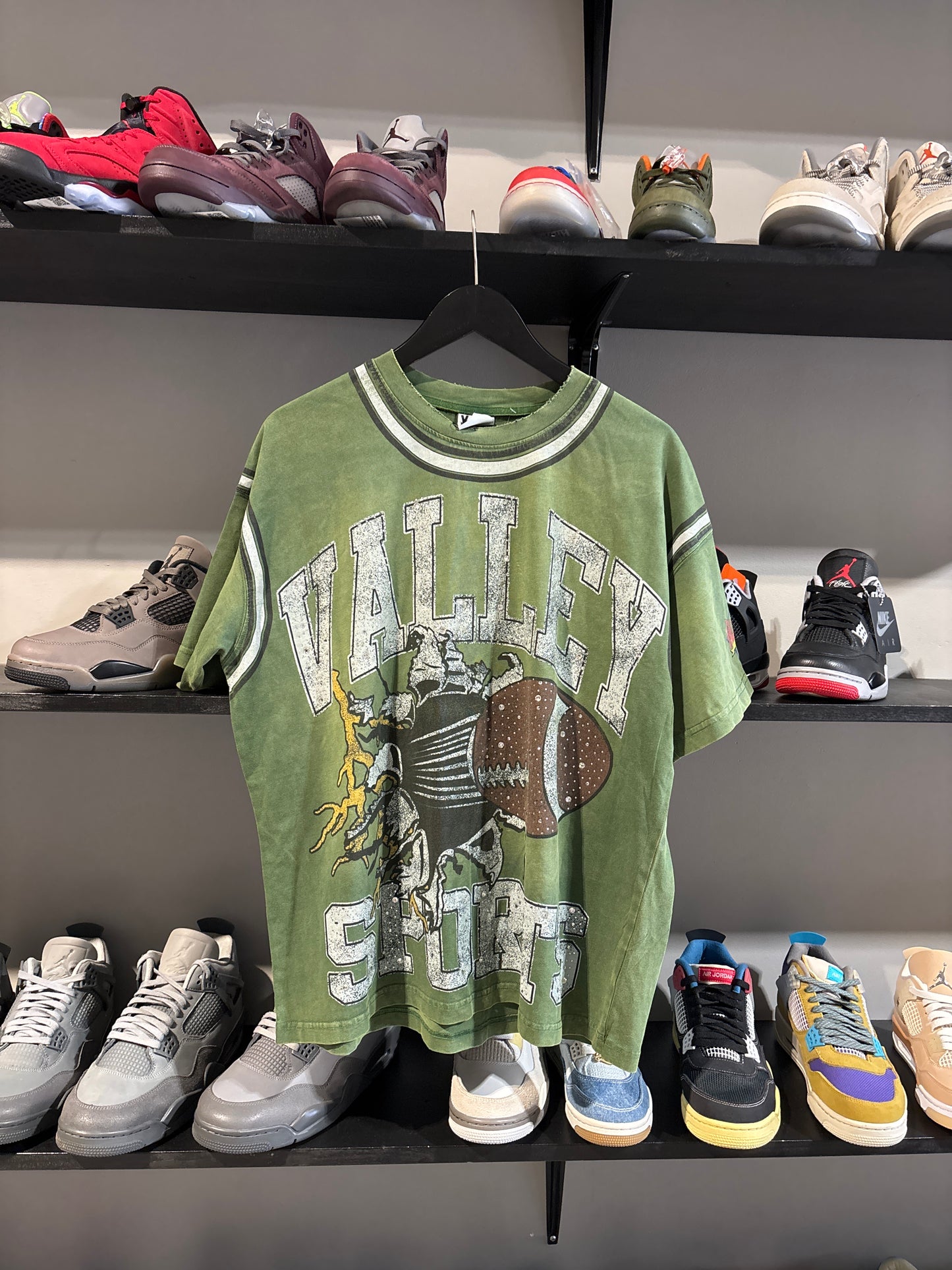 Vale Valley Sports Olive Football Tee