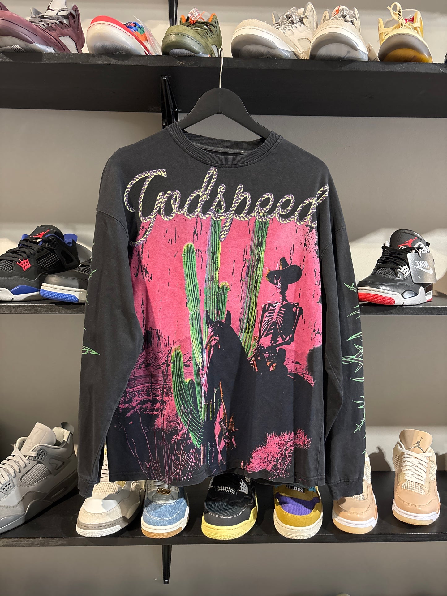 Godspeed black pink rodeo longsleeve used