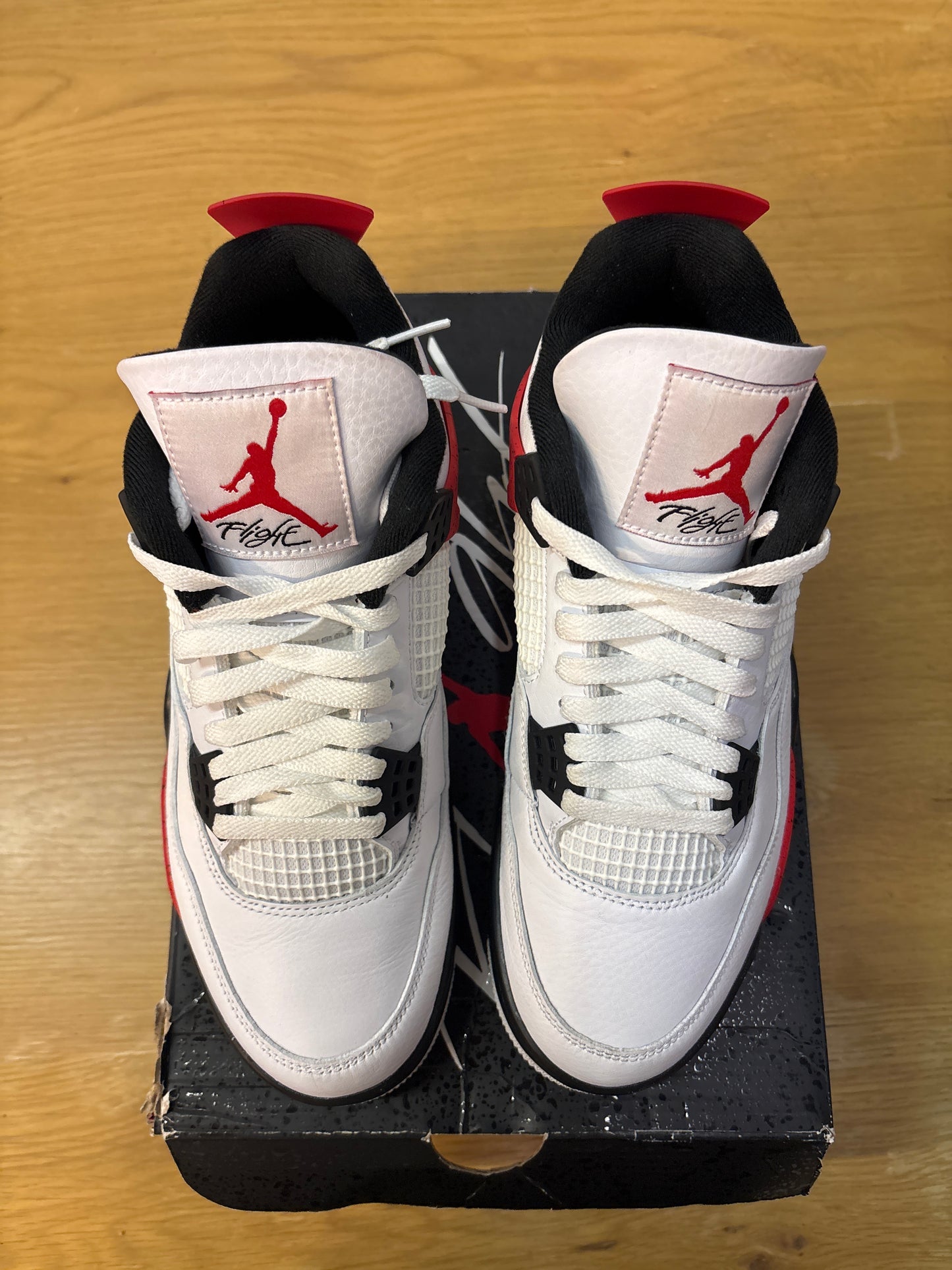 2. Air Jordan 4 Retro Red Cement Used Size 9