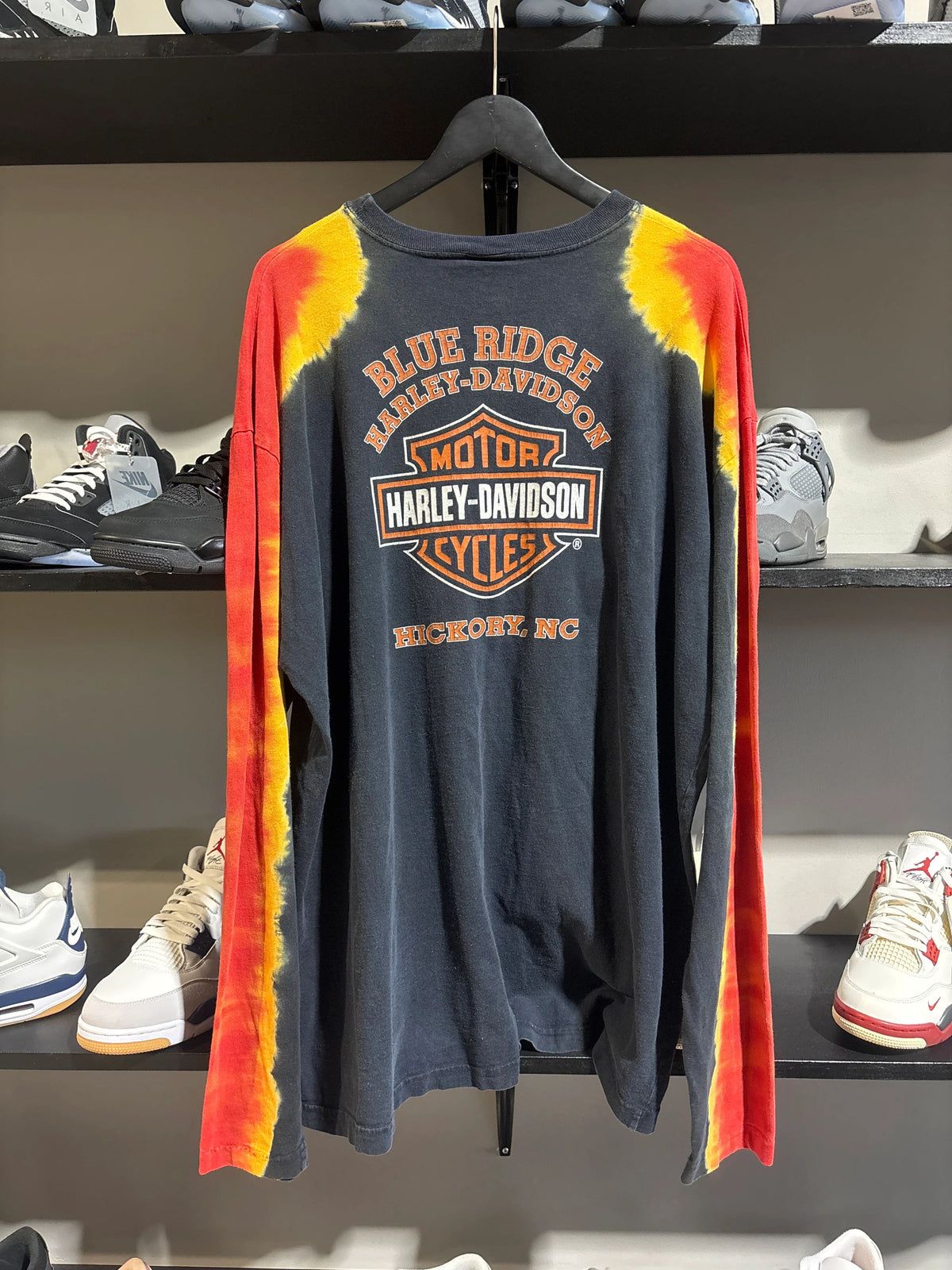 Vintage Harley Davidson Tie Dye Nc L/S Sz Xxl - Pre-Owned