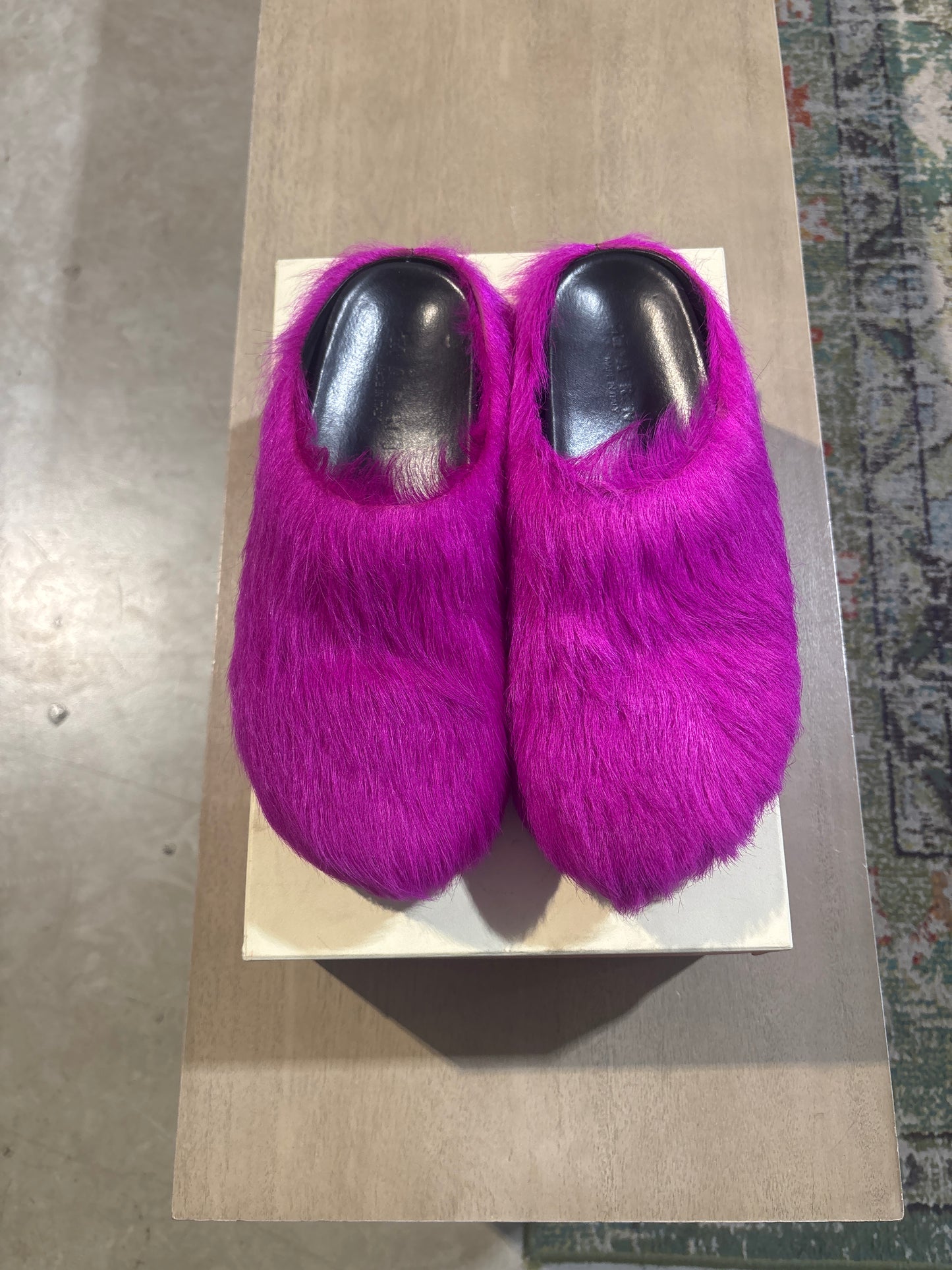 Marni Fussbett Sabot Fuchsia Used Sz 11