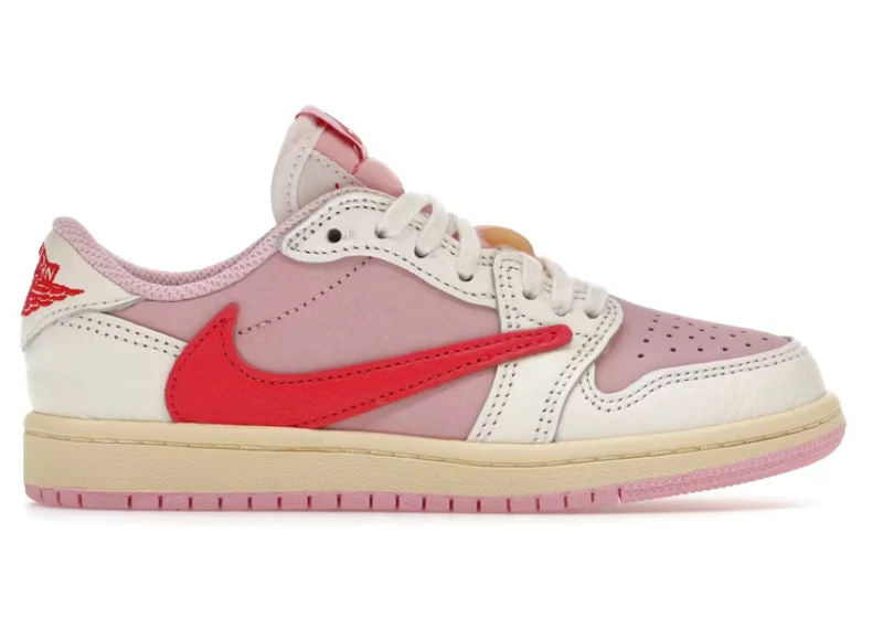 Jordan 1 Retro Low OG SP Travis Scott Sail Tropical Pink (PS)
