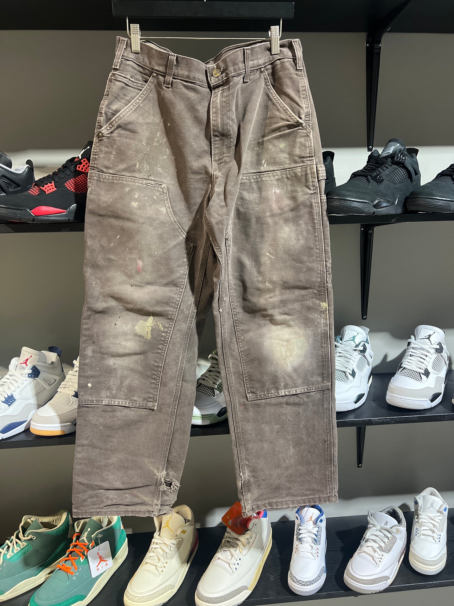 Vintage Carhartt Double Knee Faded Brown sz 32