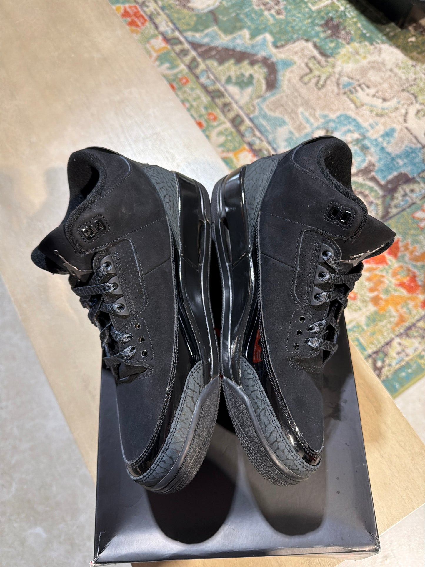 Jordan 3 black cat used sz 11