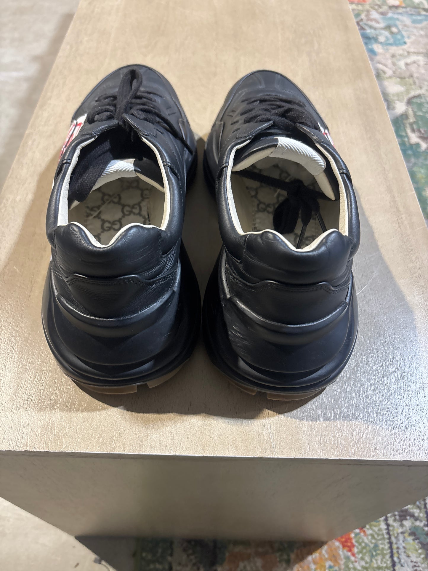 Gucci Sneaker Black Red Used Sz 8 NB