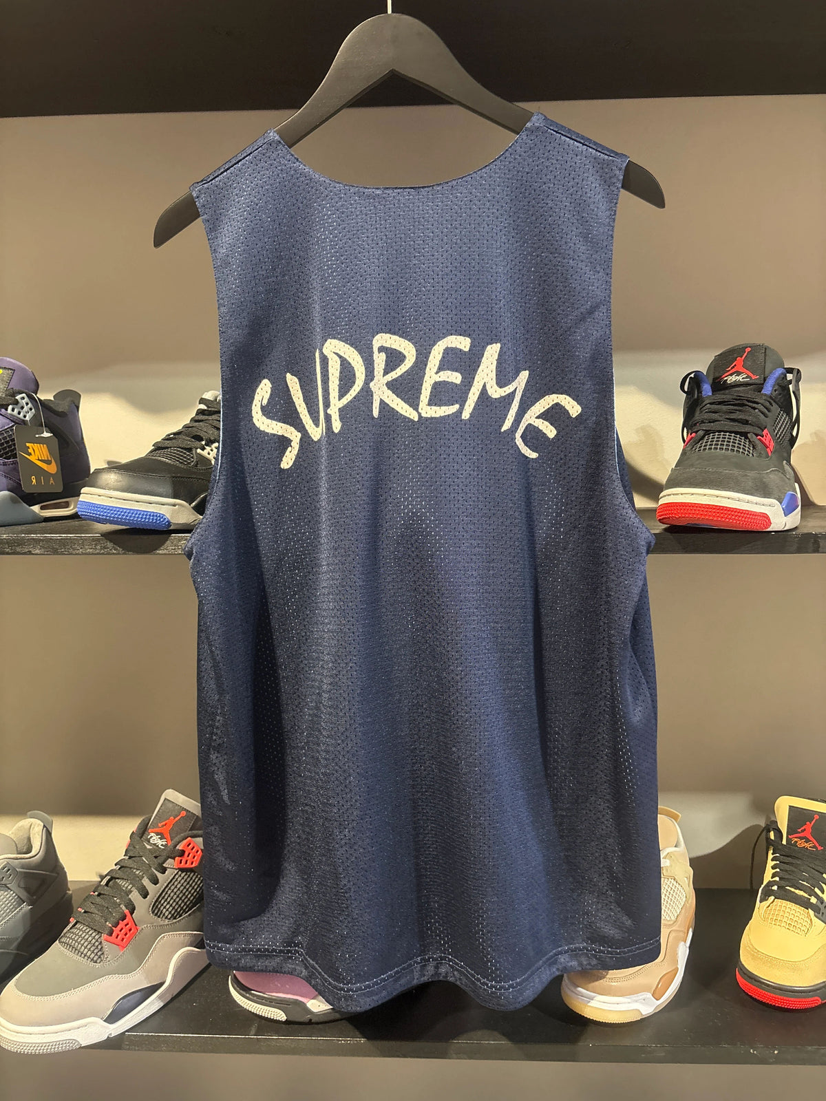 supreme pony jersey navy/baby blue - Pre-Owned