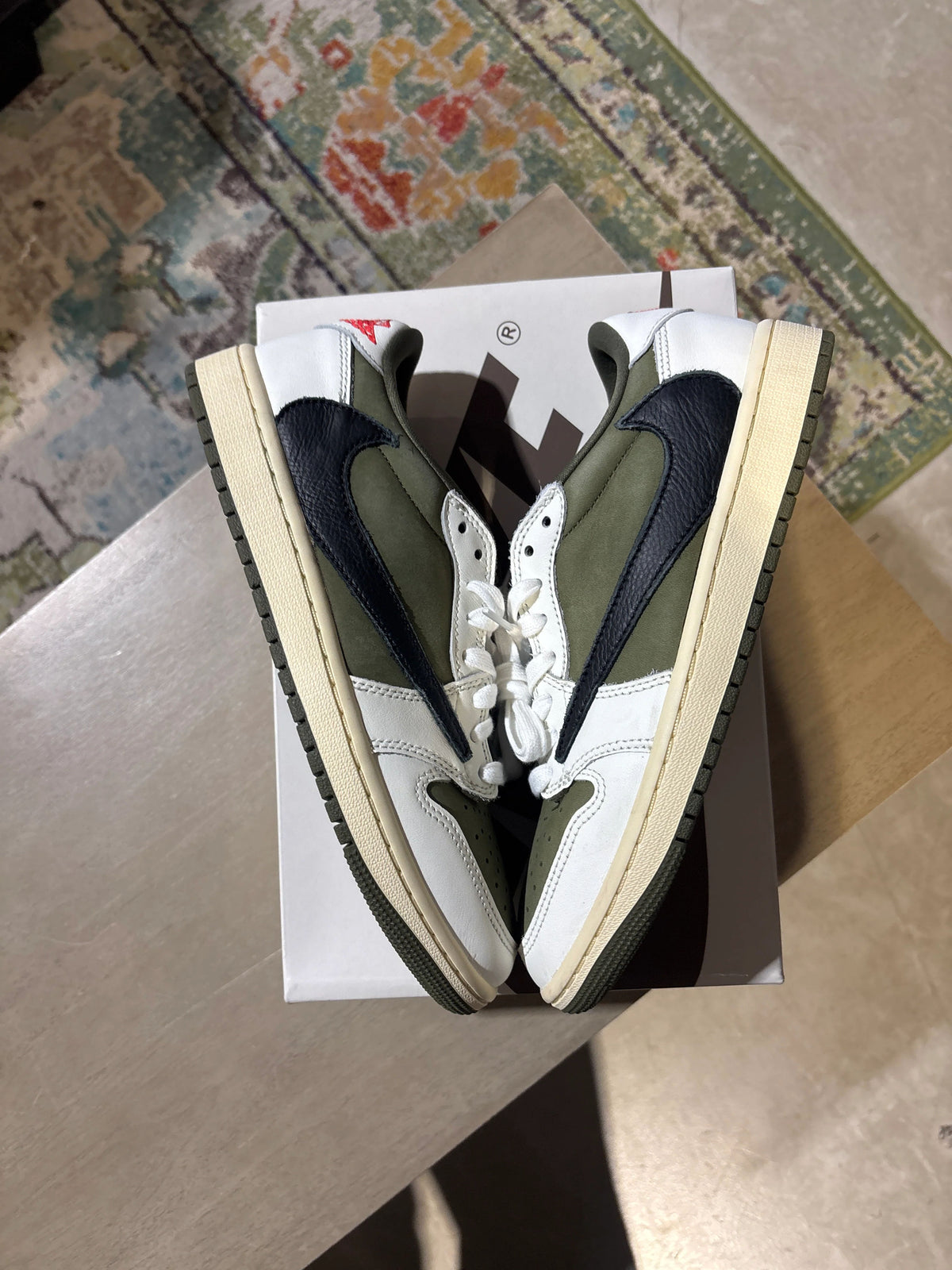 Jordan 1 Retro Low OG SP Travis Scott Medium Olive - Pre-Owned
