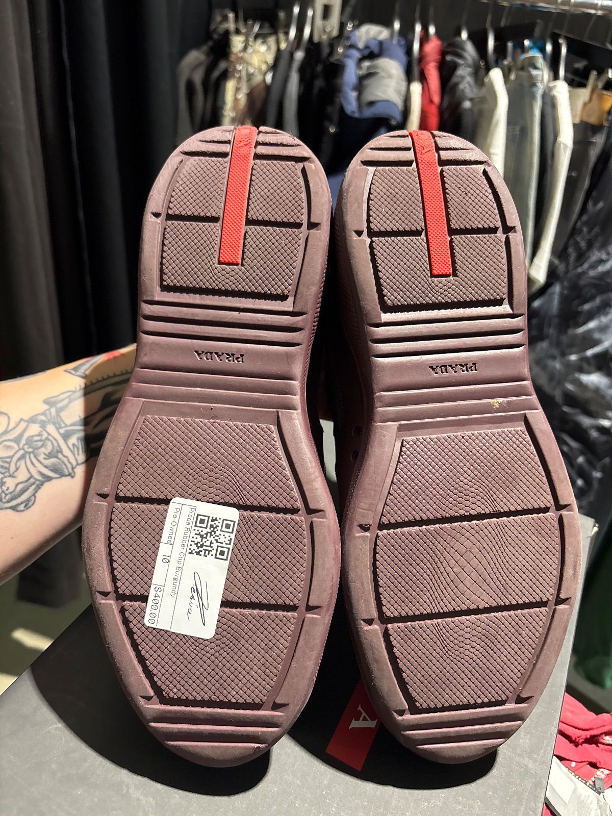 Prada Rubber Cup Burgundy - Pre-Owned