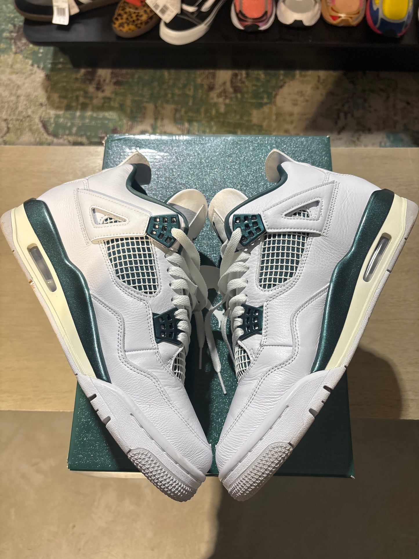 Jordan 4 Oxidized Green Used Sz 9.5