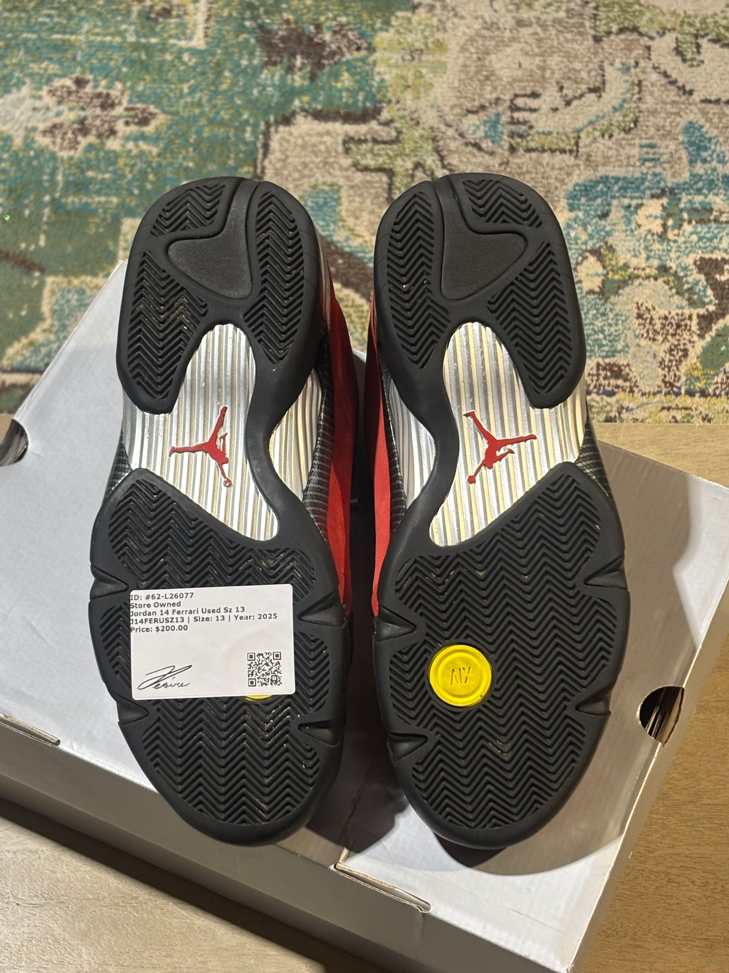 Jordan 14 Ferrari Used Sz 13