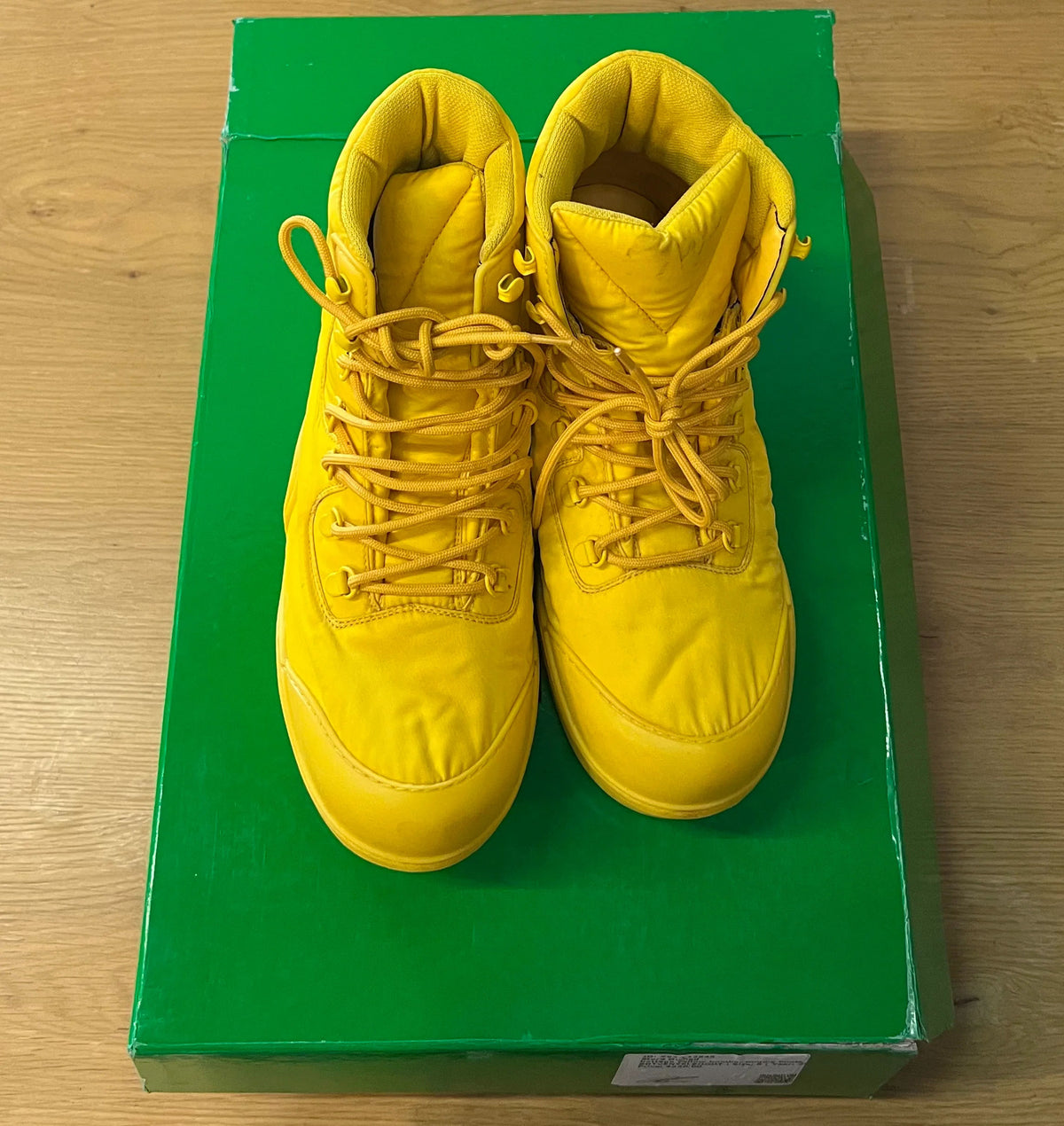 Bottega Yellow Bomber Puddle Boots - Pre-Owned