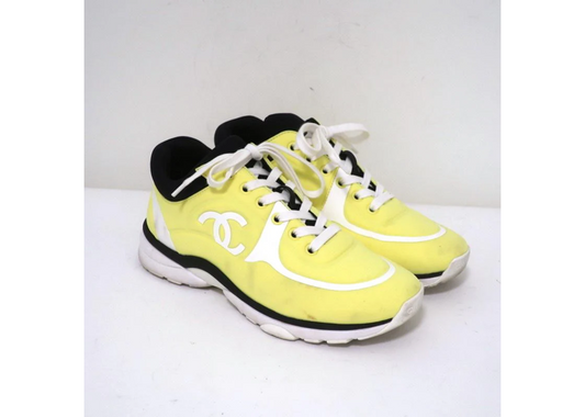 Chanel trainers yellow