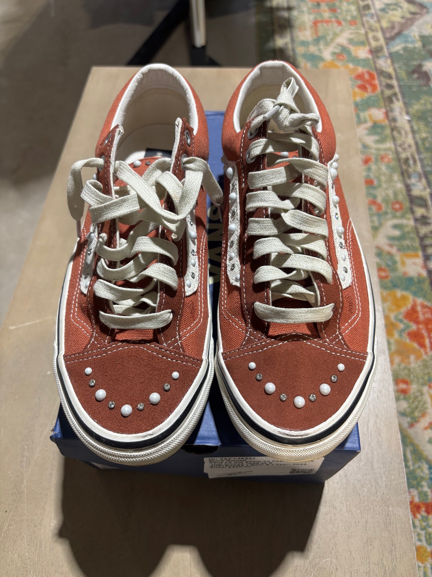 Vans LX Old Skool 36 Pearlized Pack rust bronze used sz 8