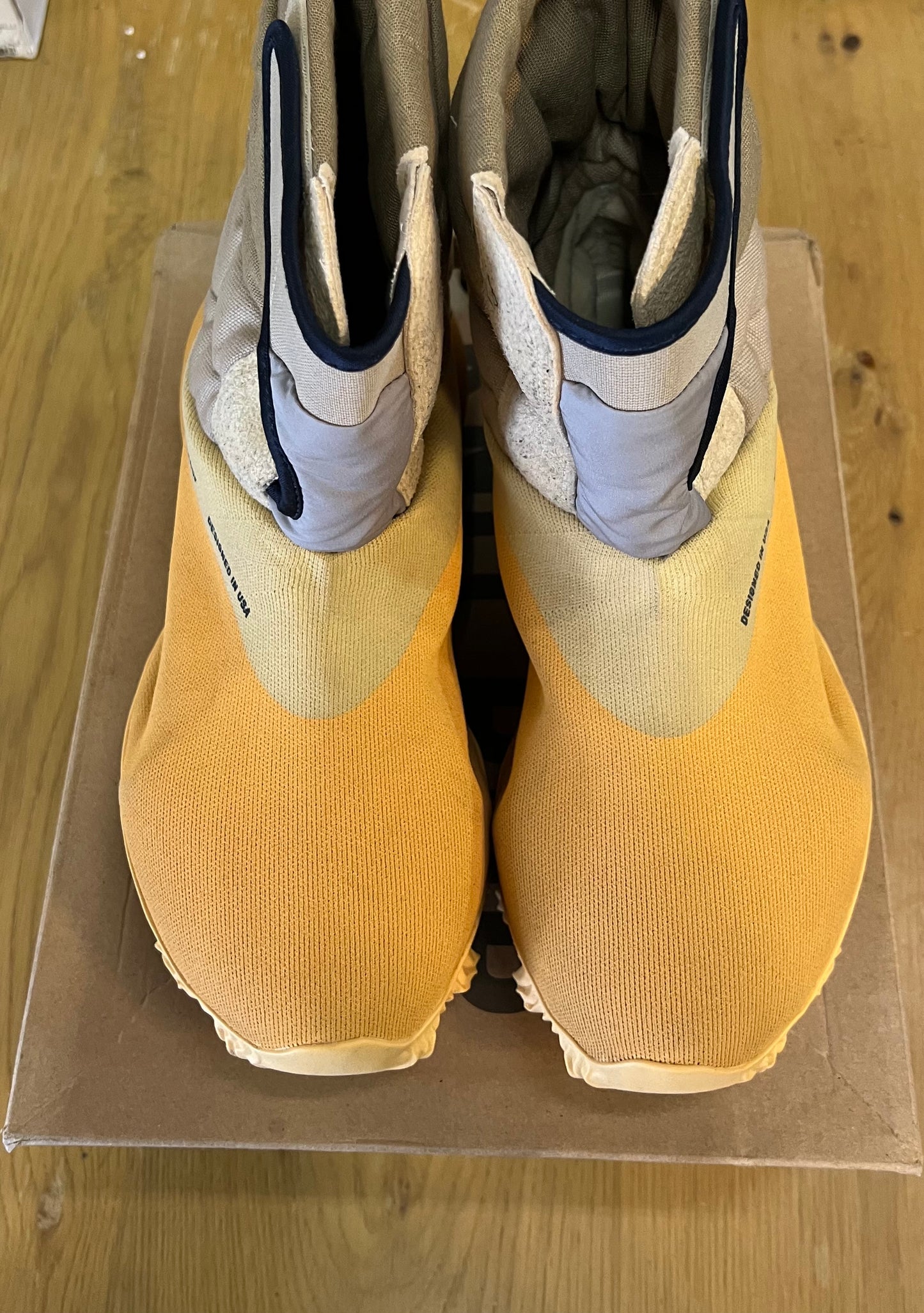 Yeezy Knit runner boot sulfur used sz 12