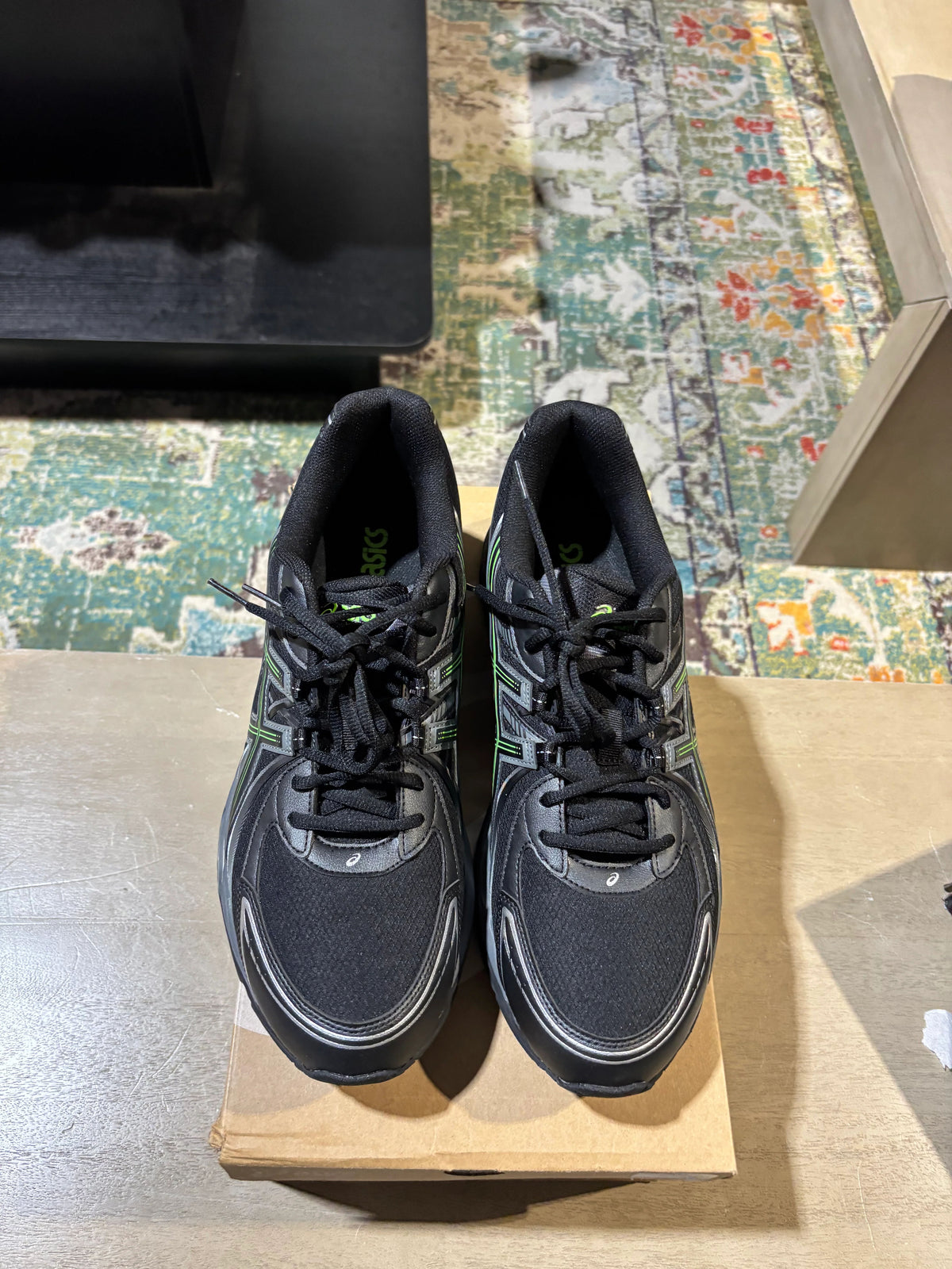ASICS Gel-Sekiran Black Silver Green - Pre-Owned
