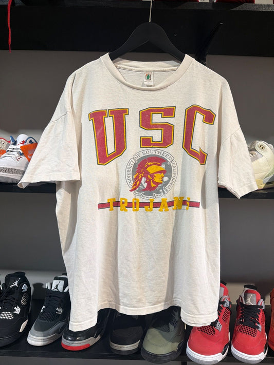 Vintage USC Trojans Tee White - Vintage