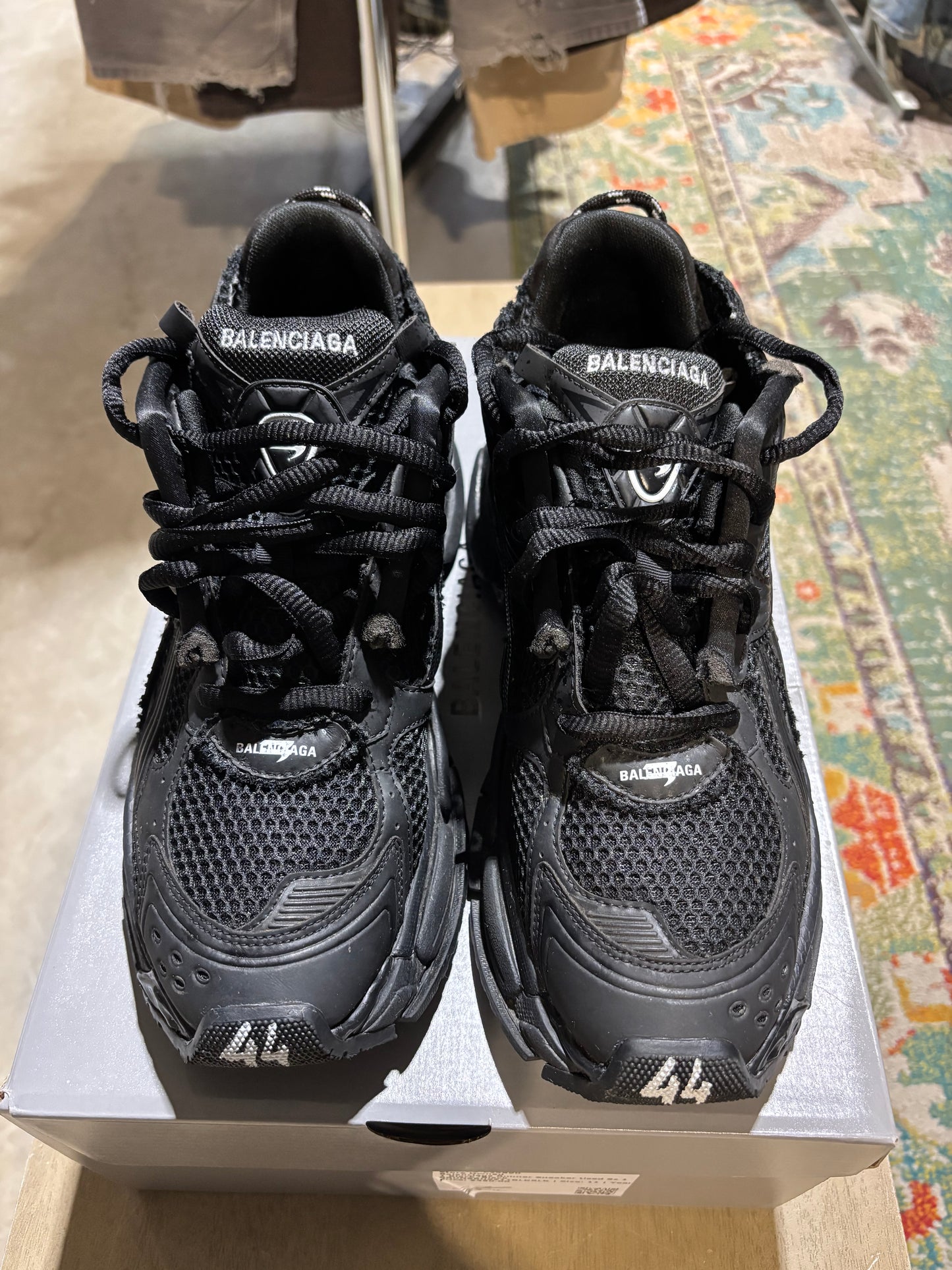 Balenciaga Runner Sneaker Used Sz 11 Black/Black