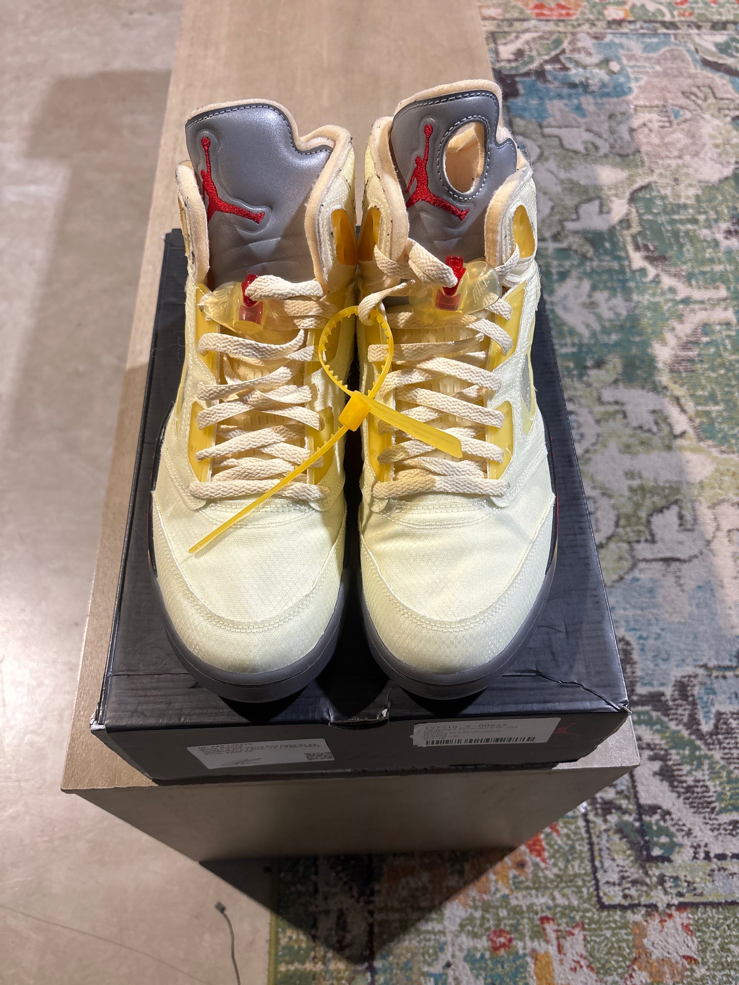 Jordan 5 Off-white Sail Used Sz 12