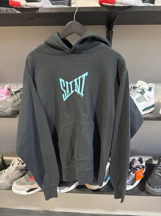 Saint Michael Black/Tiffany Blue Hoodie - Pre-Owned