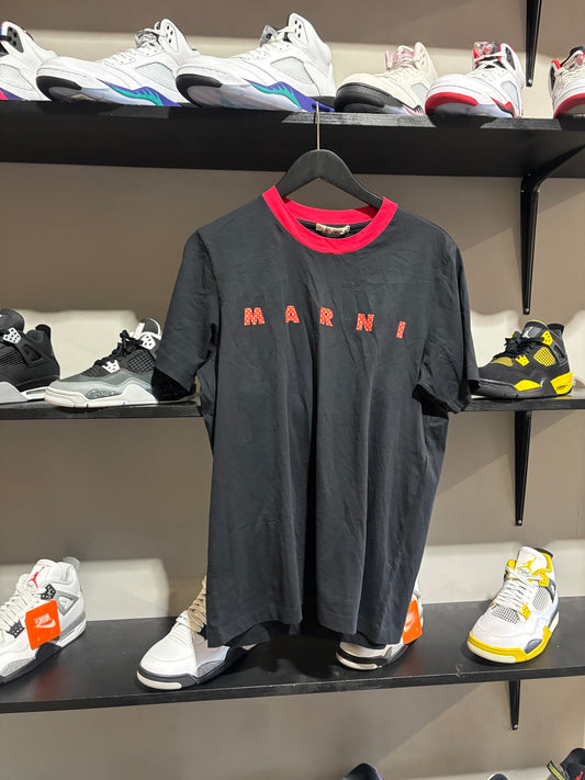 Marni Tee Black Red Collar