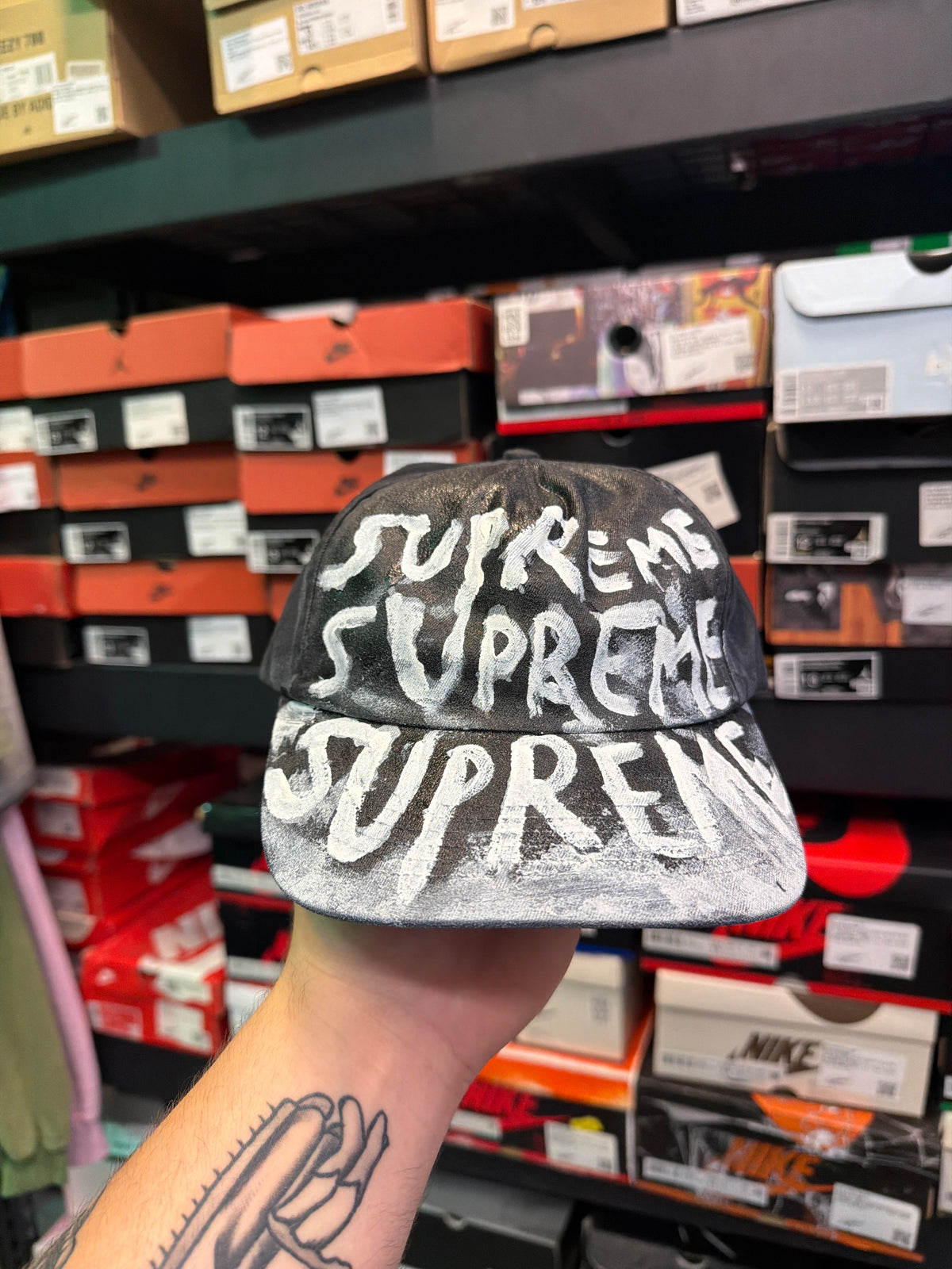 Supreme Painted 5-Panel Hat Black