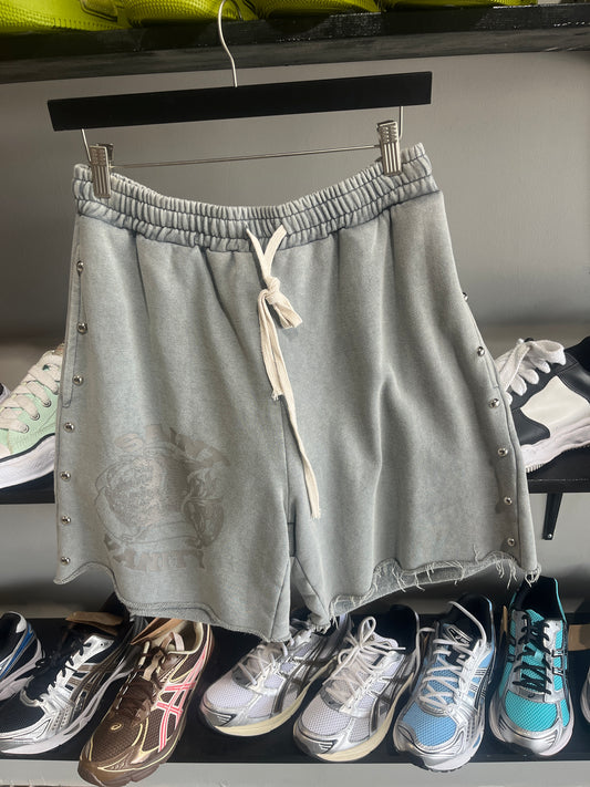 light grey saint vanity shorts