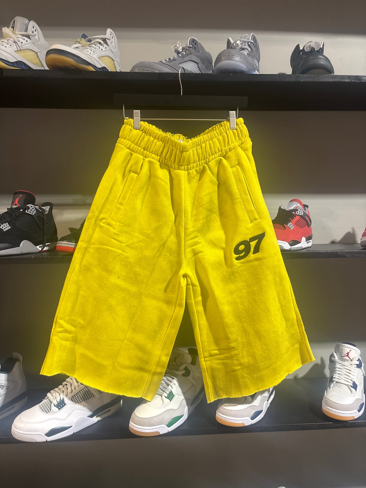 Dominion Yellow 97 Cutoff Shorts