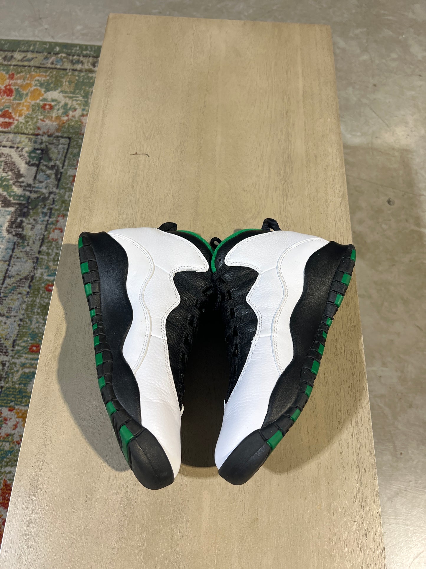 Air Jordan 10 Seattle Sonics Used Sz 8.5 NB