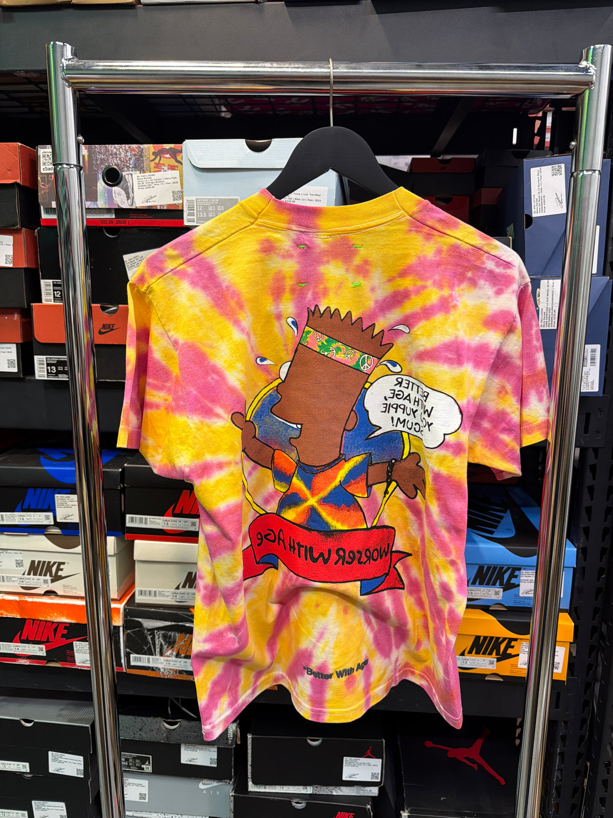 Better With Age Bart Simpson Tye Dye Tee