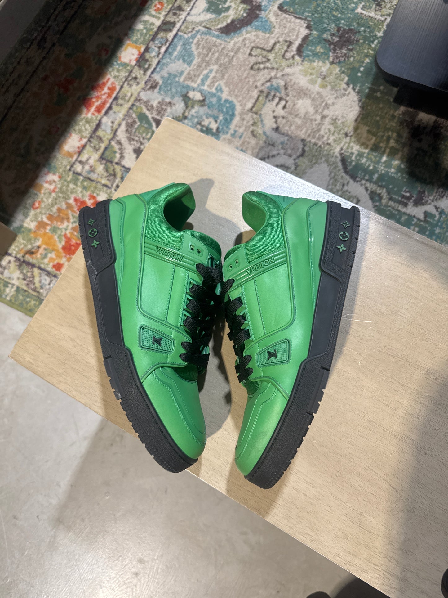 Louis Vuitton Trainer Green Used Sz 10 NB
