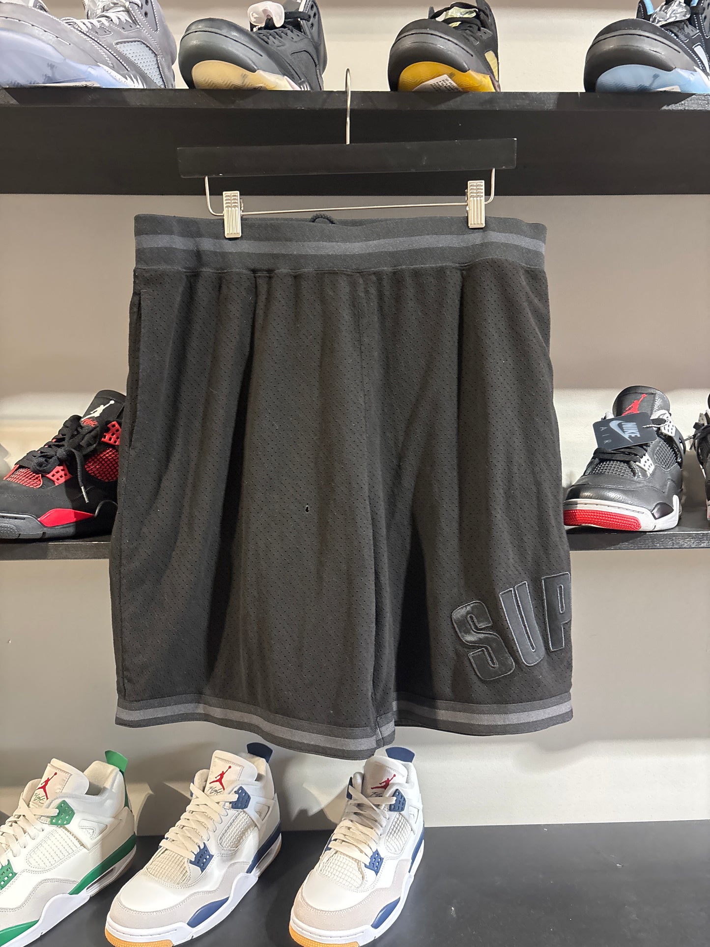 Supreme Basketball Shorts Black/Black Sz XL