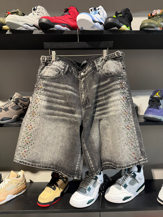 Hmdd Gemstone Black Jorts