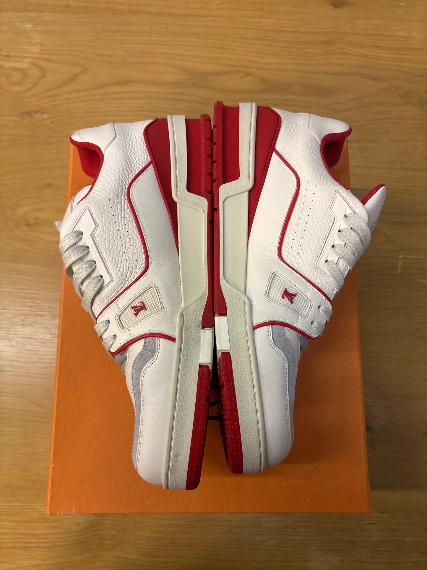 Louis Vuitton Trainer Low #54 Mini Monogram - Red Used