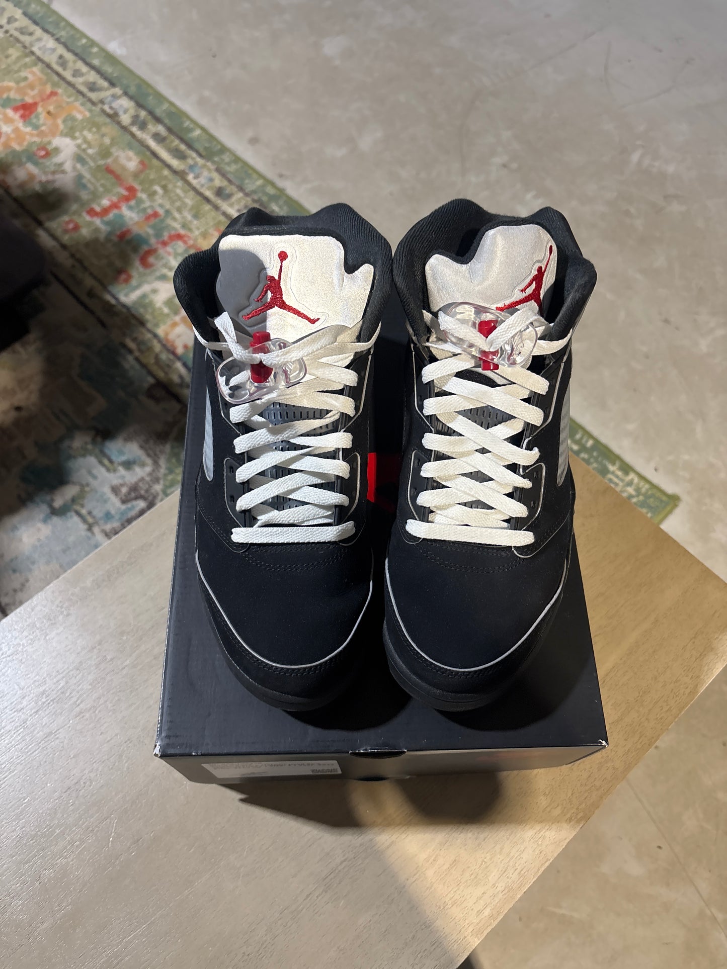 Jordan 5 Black Metallic Used Sz 7