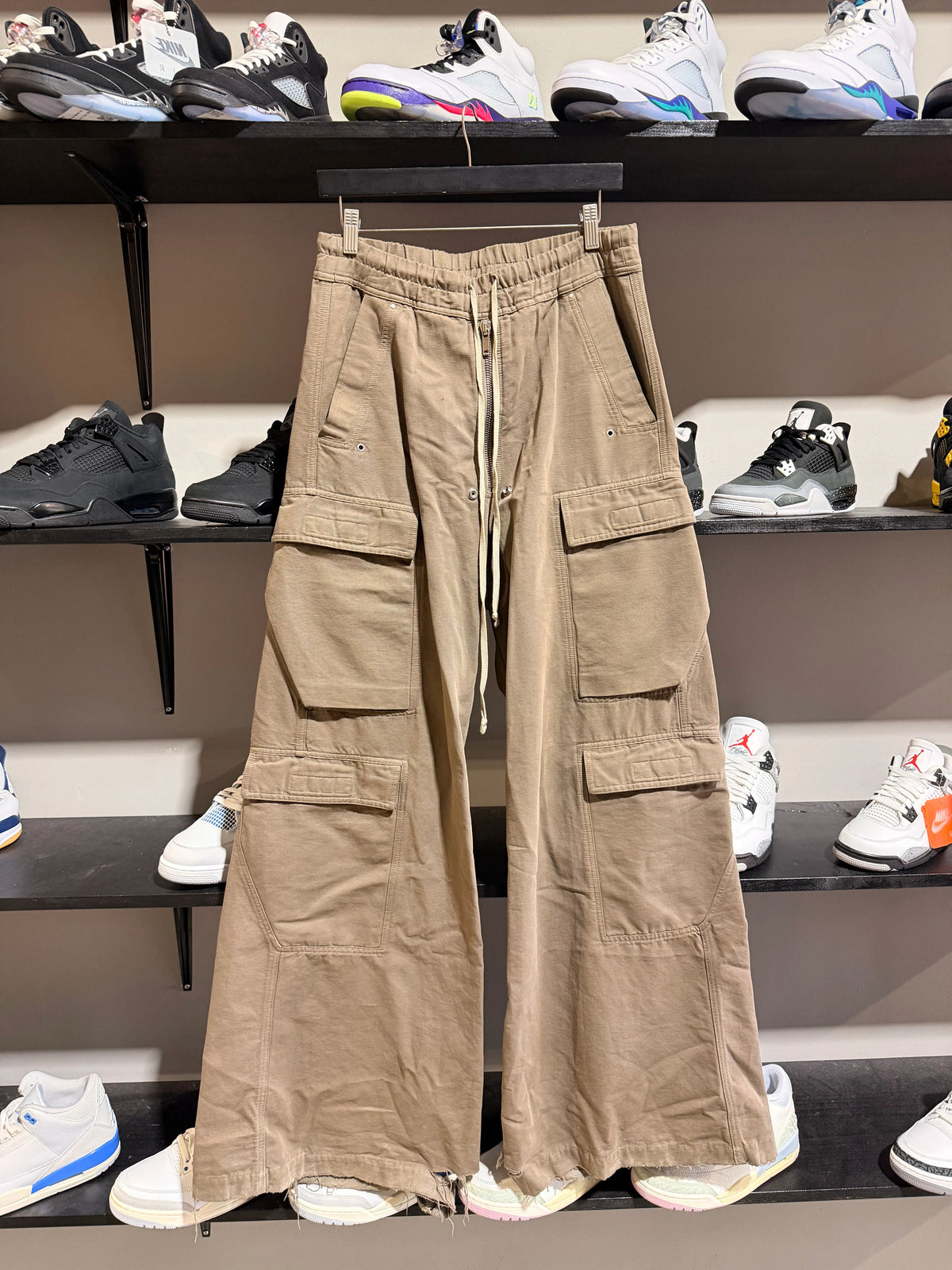 Rick Owens Brown Bella Cargo Pants - Pre-Owned