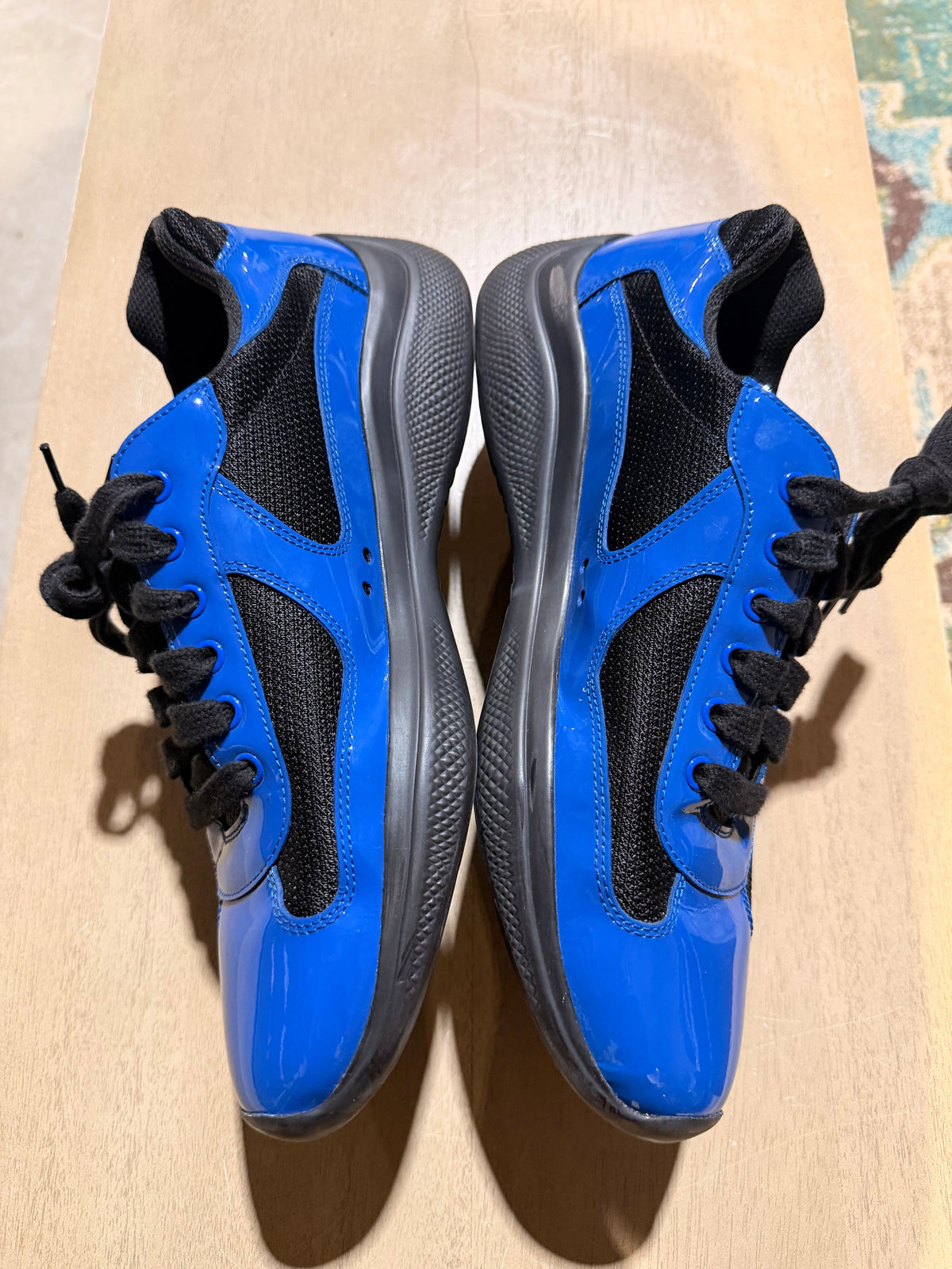 Prada Cup Blue/Black Used Sz 8 Nb - Pre-Owned