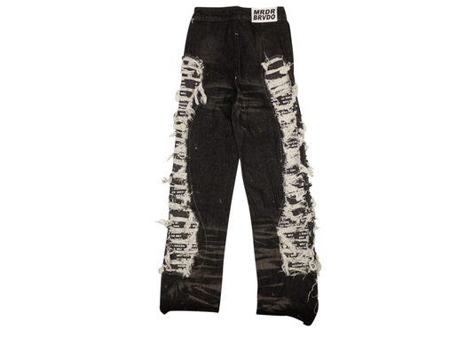 WDW distressed black jean