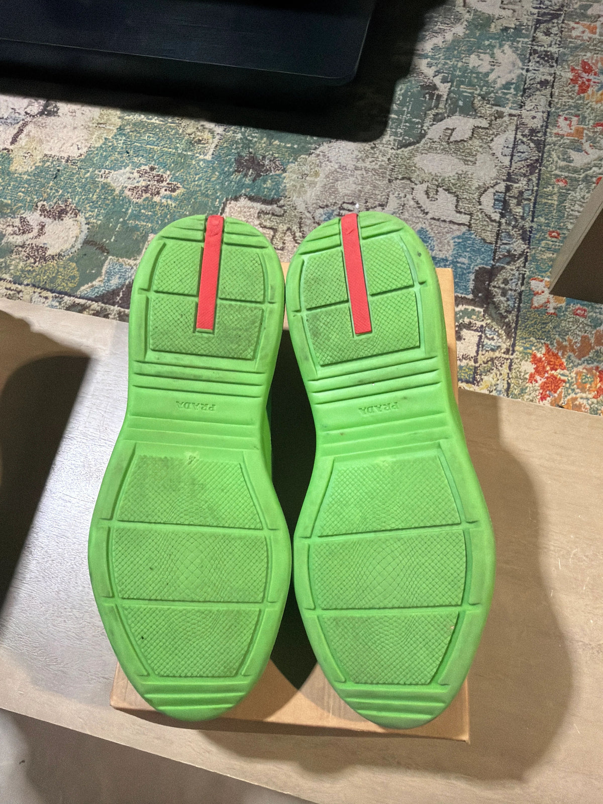 Prada Cup Rubber Green Apple Used Sz 10 Rb - Pre-Owned