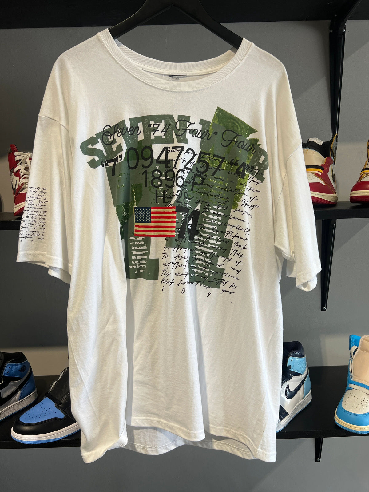 74 Army Green Flag Tee
