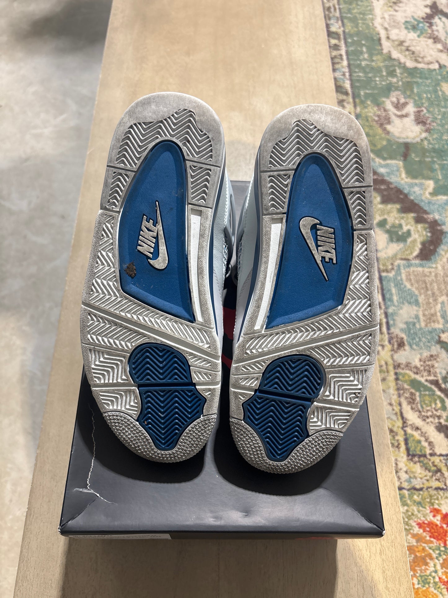 Air Jordan 4 military blue used sz 7.5