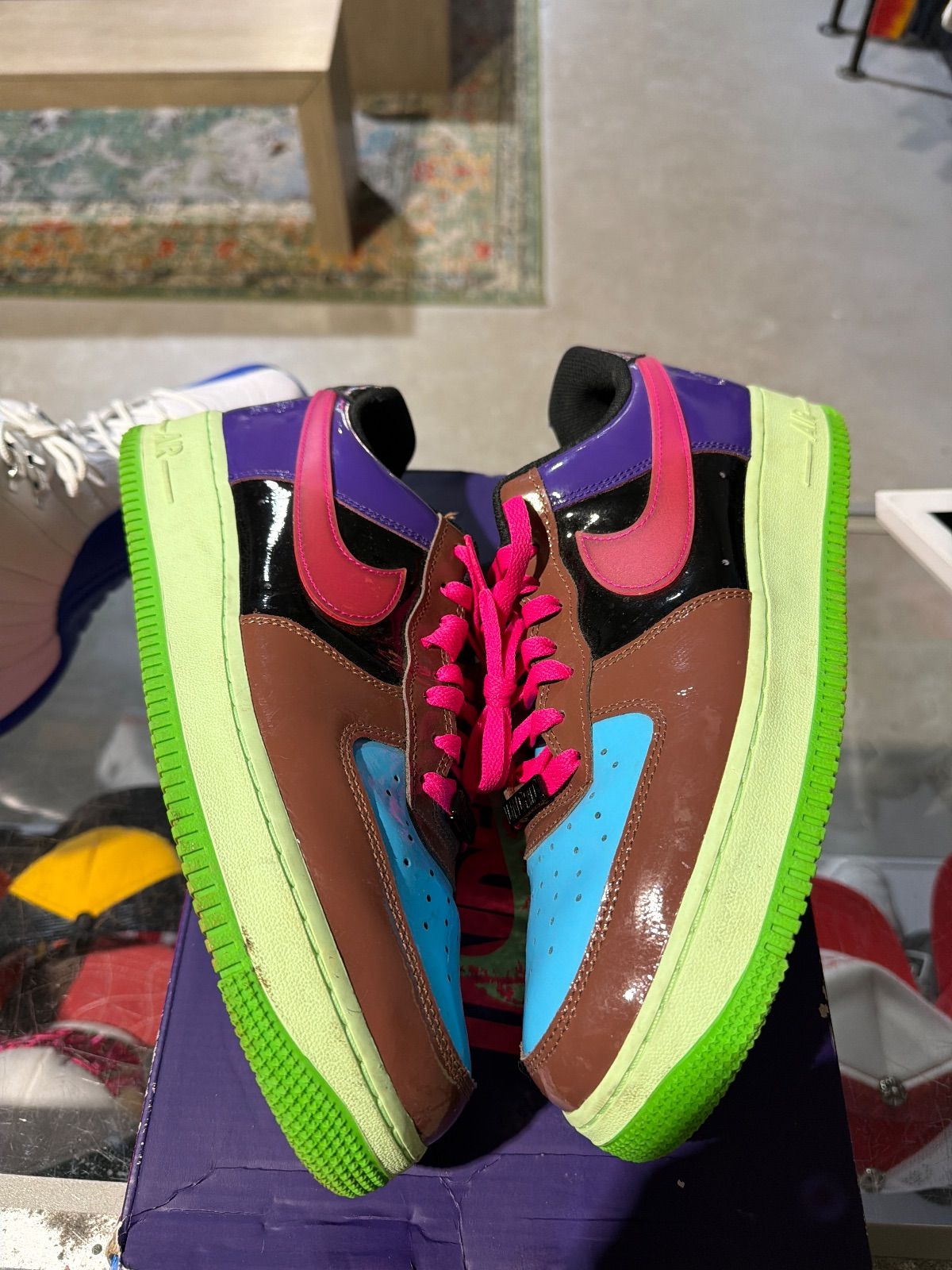 Nike Air Force 1 Low SP Undefeated Multi-Patent Pink Prime - Pre-Owned