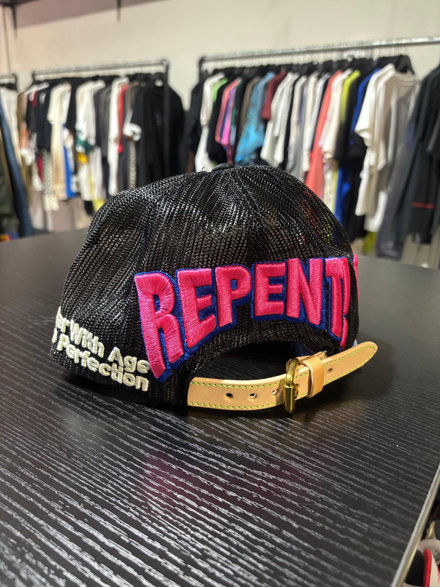 BWA VINTAGE HAT Black Pink God Is Alive