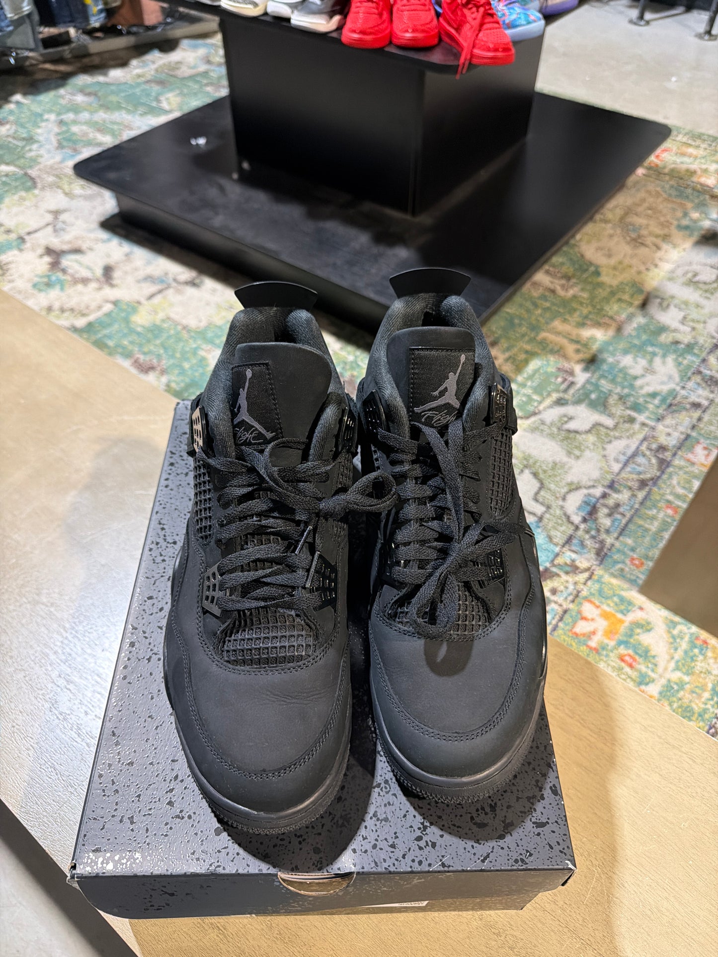 Jordan 4 Black Cat Used Sz 13 (1)