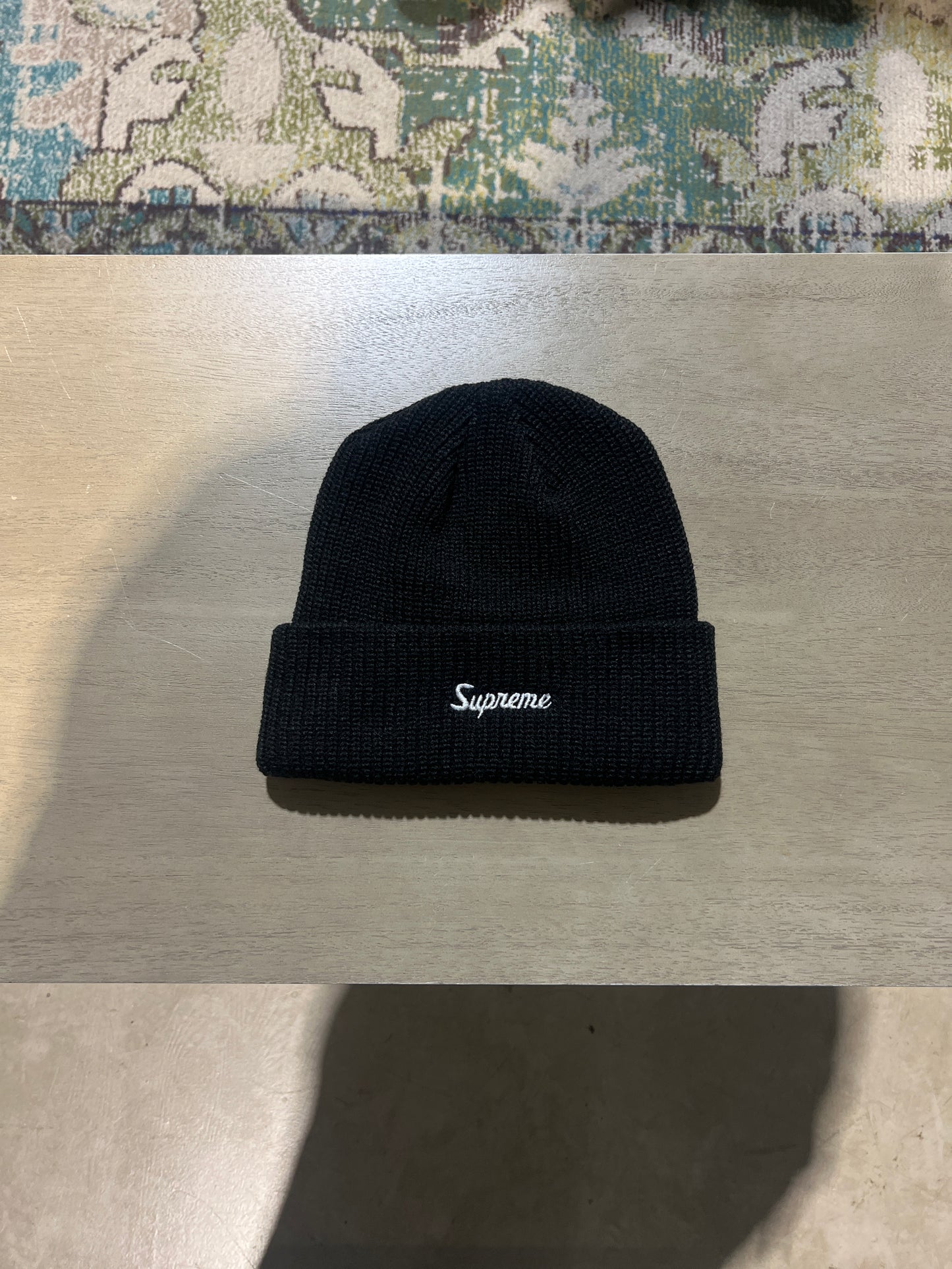 Supreme loose gauge beanie black