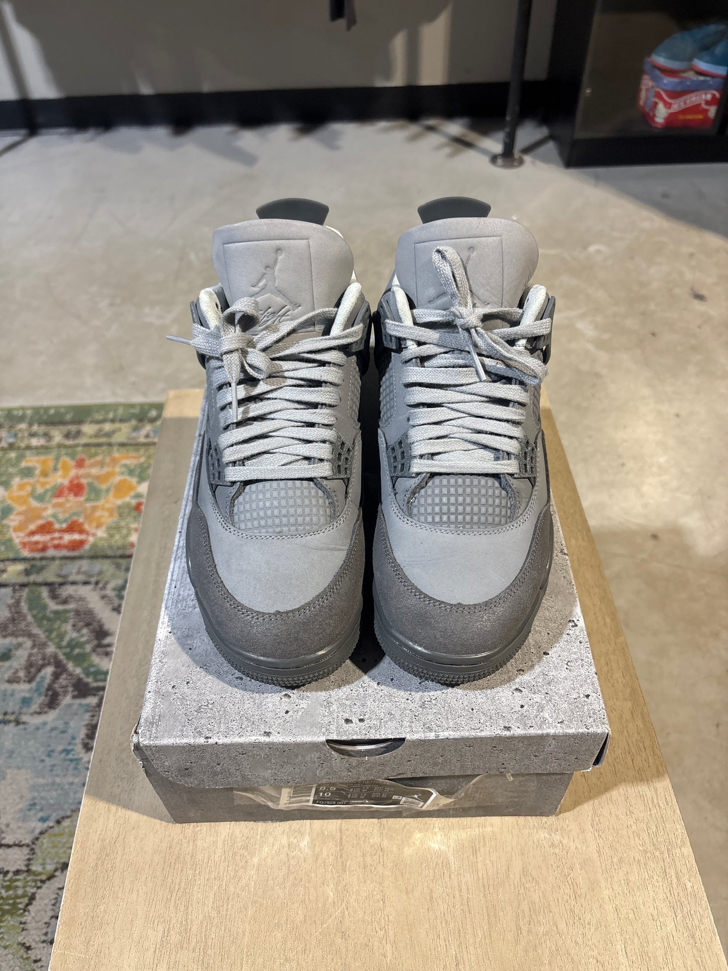 Jordan 4 Wet Cement Used Sz 8.5