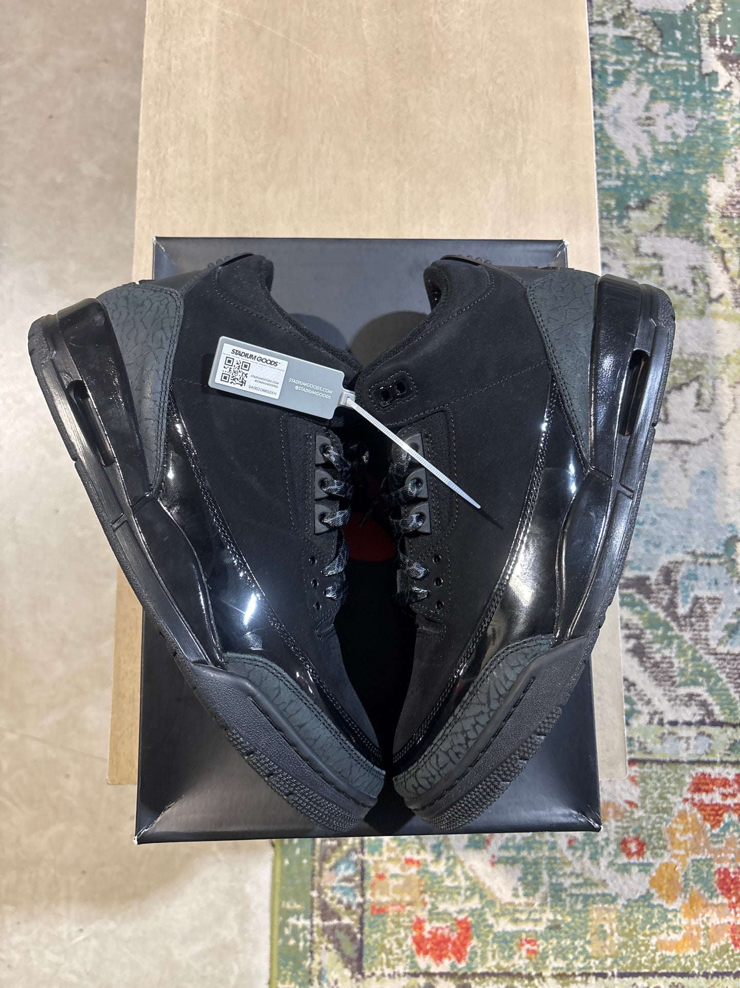 Jordan 3 Black Cat Used Sz 11.5  (1)