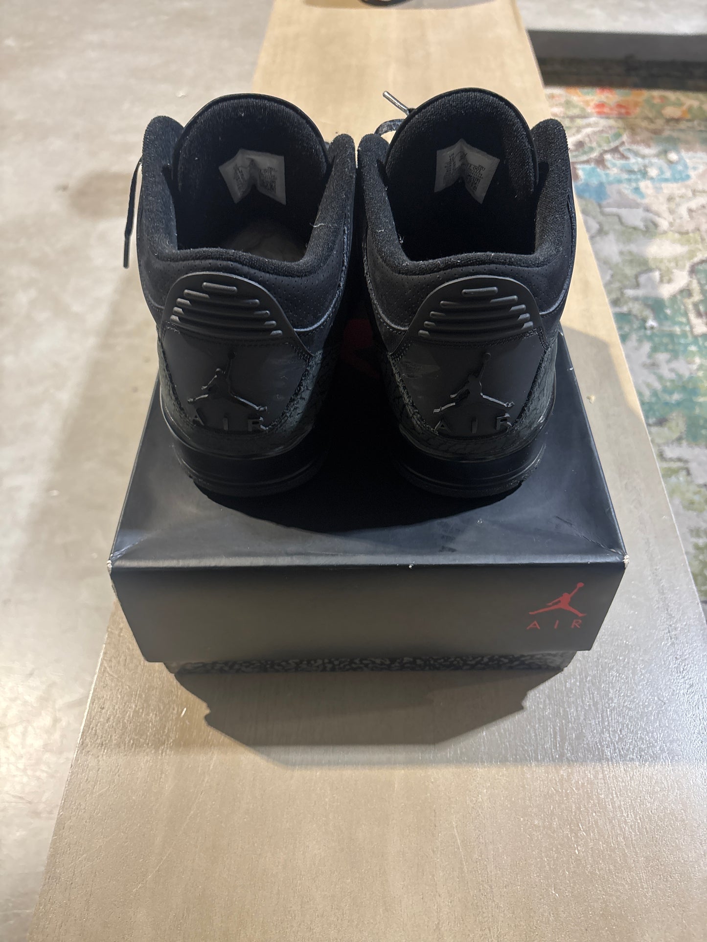 Jordan 3 Black Cat Sz 10 Used