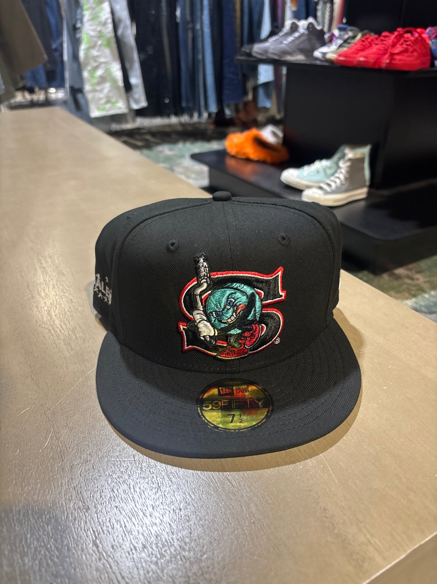 Salem x Supreme Black Fitted Hat