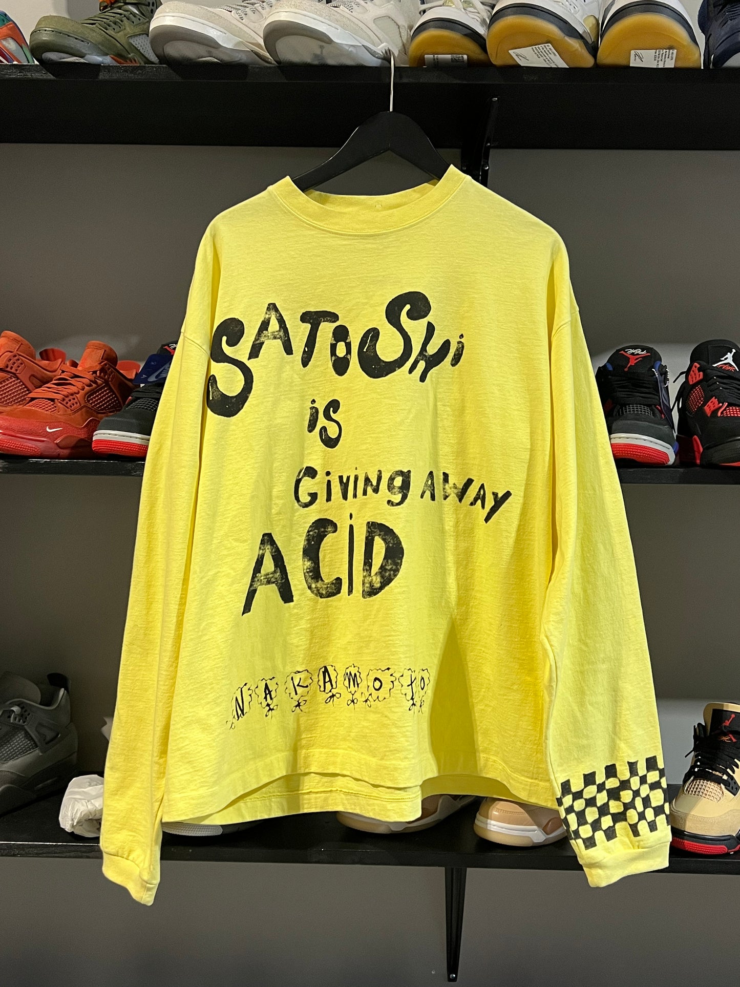 Satoshi Yellow Black Acid Longsleeve